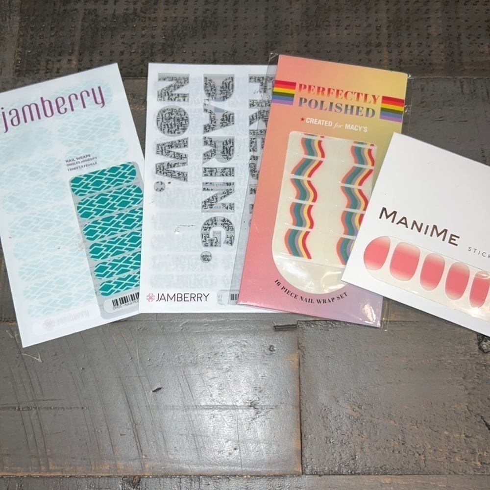 Fingernail Wraps Jamberry, Perfectly Polished‎ & Manime NEW